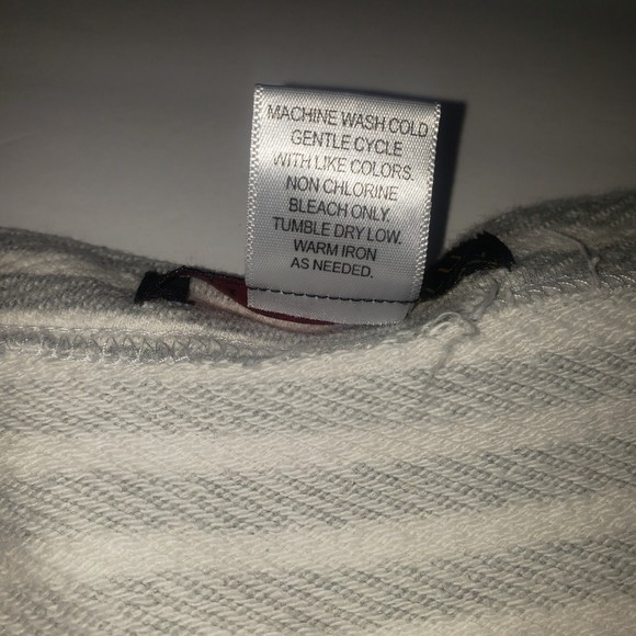 TRIXIE + LULU Gray and White Nautical Striped Dress Size Medium - Picture 4 of 5